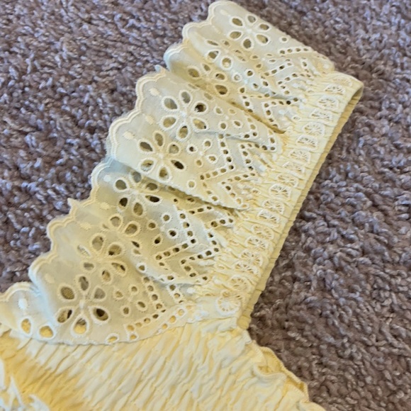 Topshop Shirred Frill Sleeve Top - Picture 4 of 6